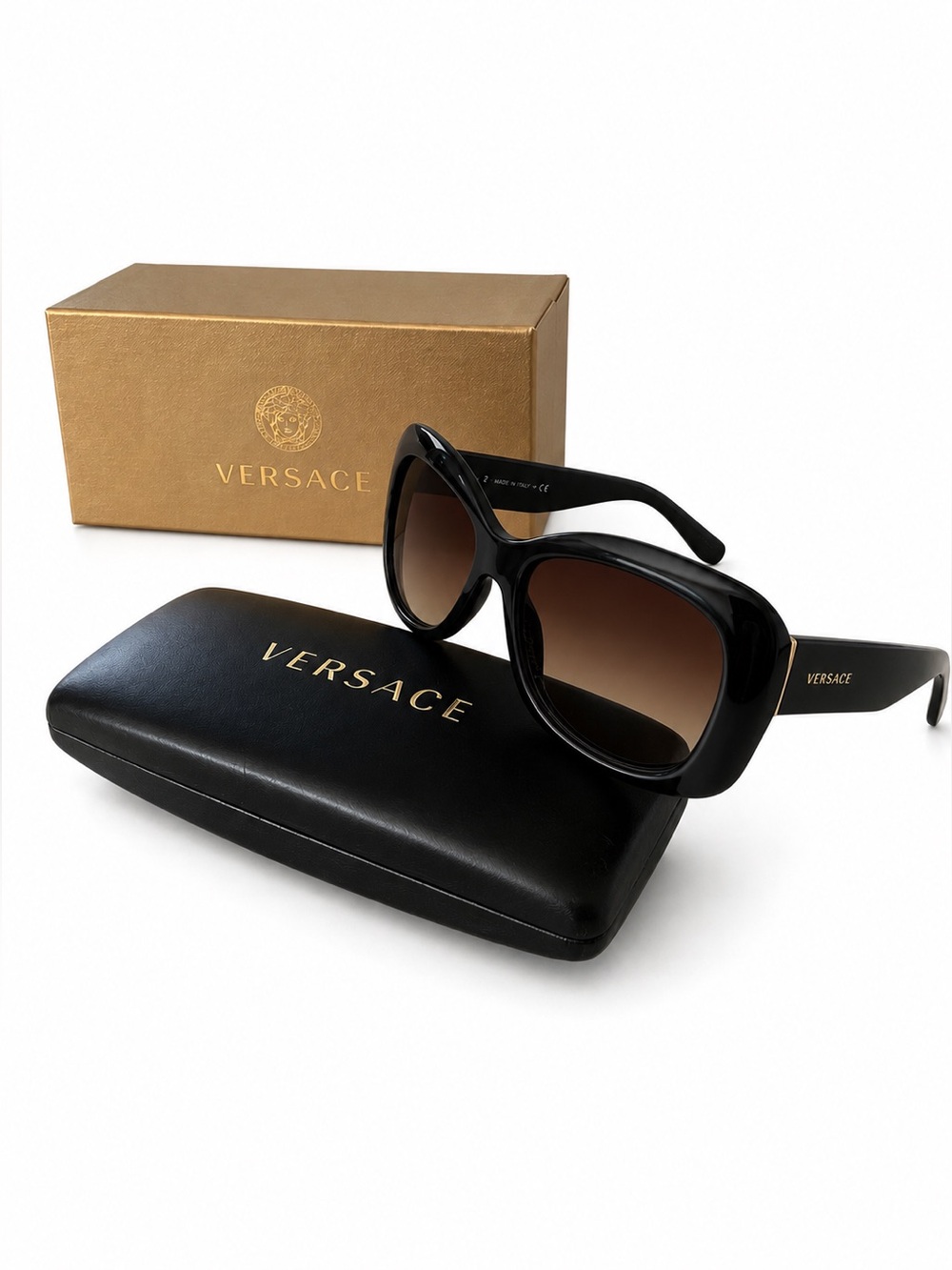 Versace Y2K 4287 Sunglasses with Brown Gradient Lenses
